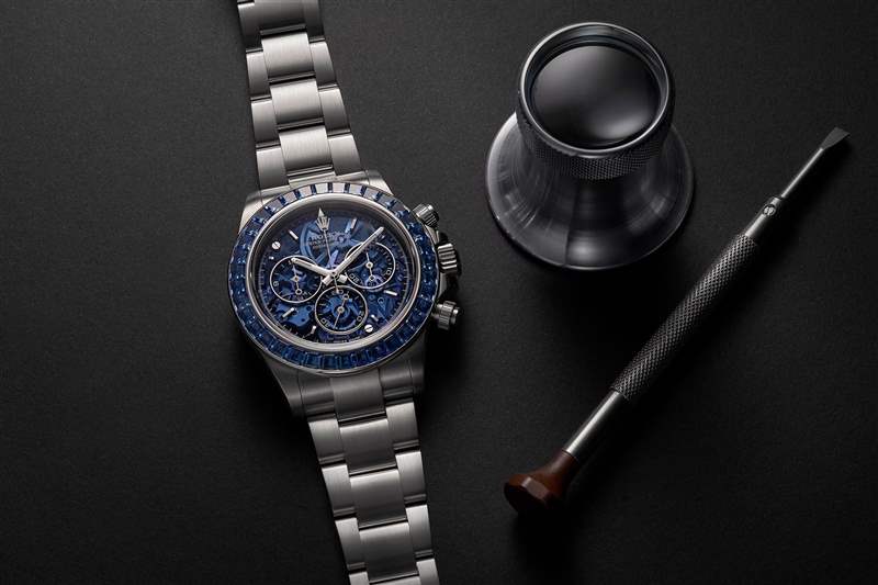 Artisans de Genève 宣布推出令人驚艷的全新藍寶石勞力士迪通拿“Arolla”-復刻表