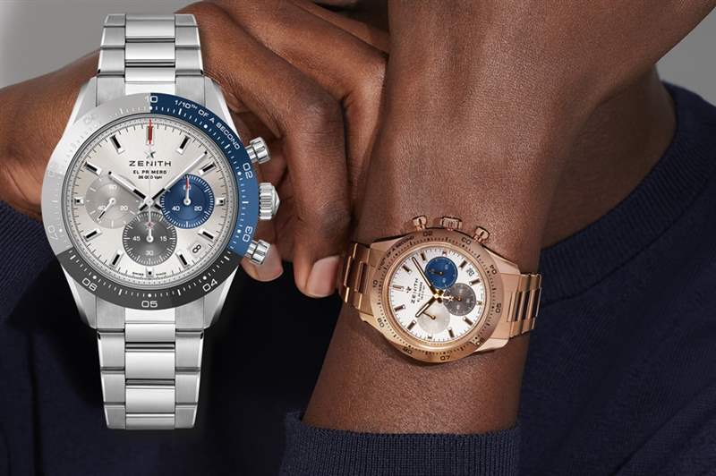 真力時2022新表面世三色陶瓷表圈Chronomaster Sport限量版運動表-復(fù)刻表