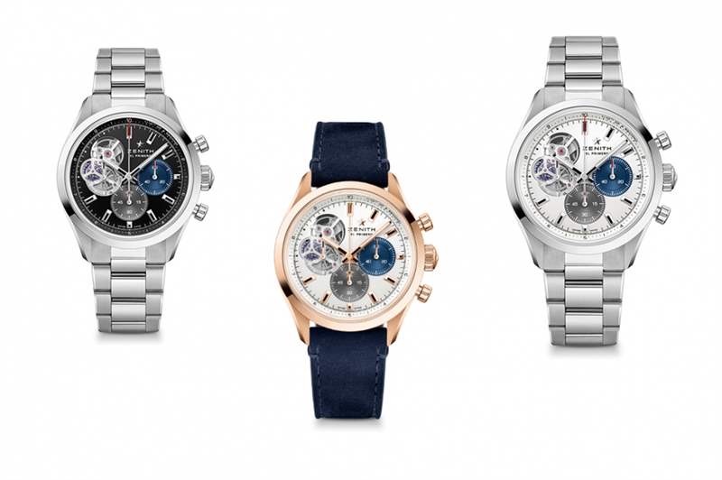 真力時2022新表面世三色陶瓷表圈Chronomaster Sport限量版運動表-復(fù)刻表