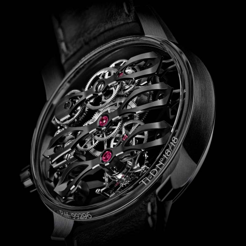 Girard-Perregaux芝柏表聯乘Aston Martin|一身黑魂的Tourbillon with Three Flying Bridges - Aston Martin Edition-復刻表
