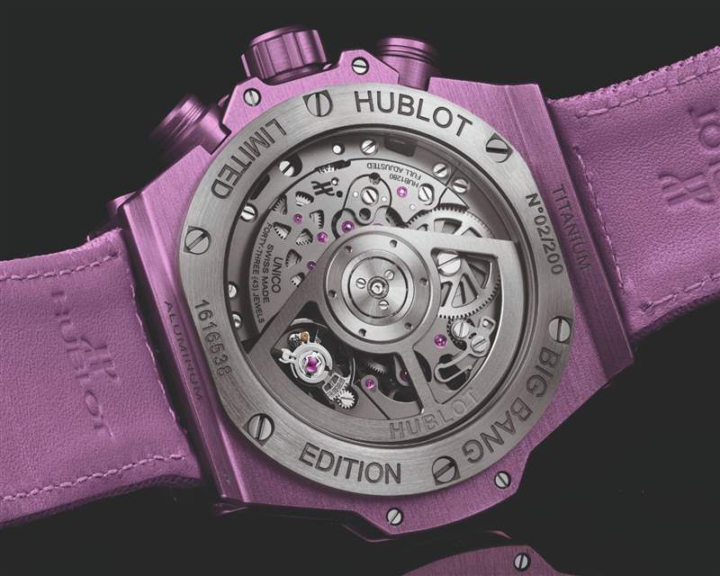 圖片來源:HUBLOT HUBLOT紫色狂迷延續為夏日活力而設計的最新BIG BANG UNICO-復刻表
