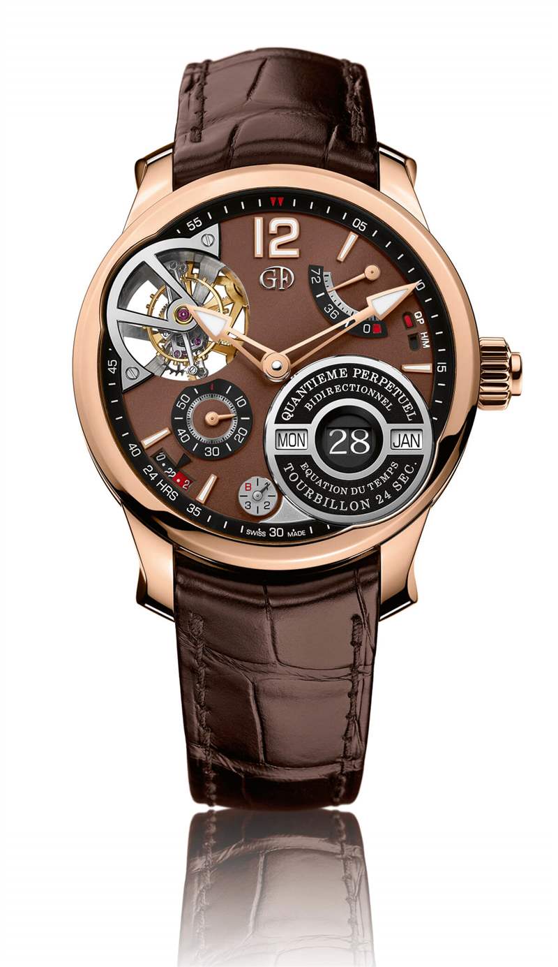 高珀富斯QP à équation配巧克力表盤多功能鏤空陀飛輪奢華手表-復刻表