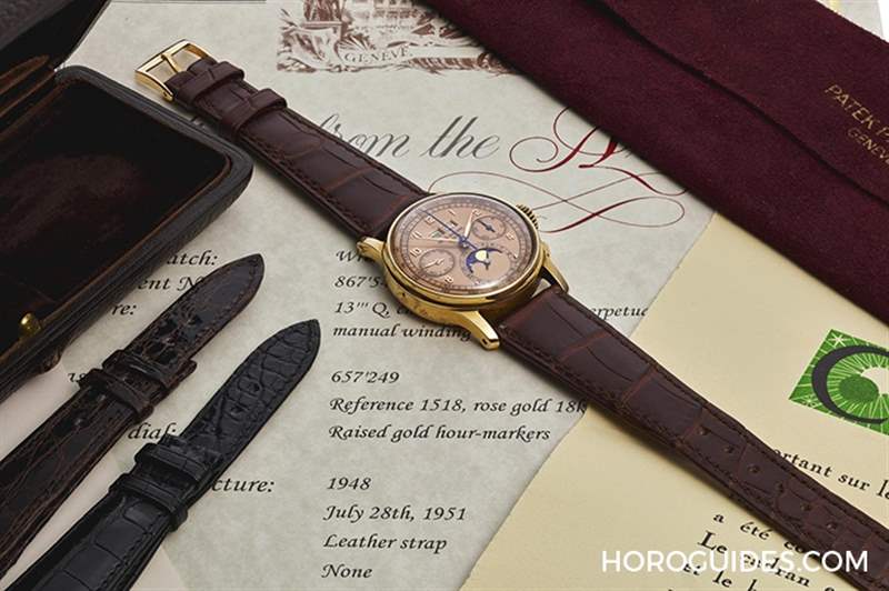 埃及王子的百達翡麗Ref.1518「 Pink on Pink」,創(chuàng)下該型號第二高價-復(fù)刻表
