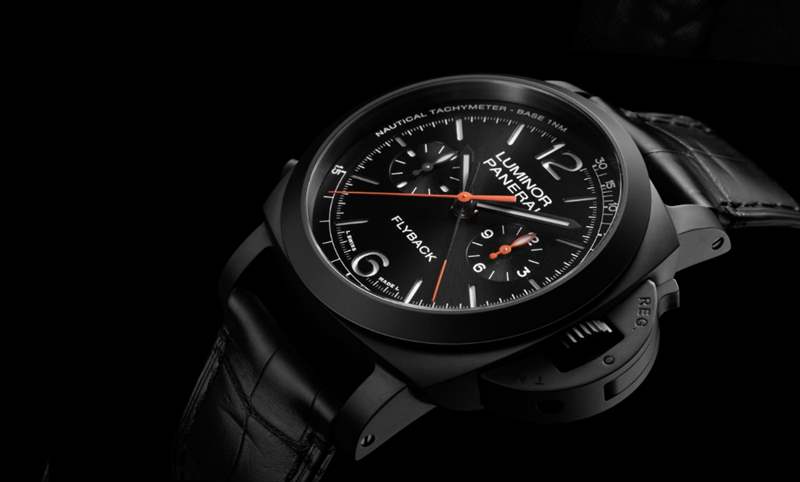 黑陶瓷、分秒計時中置|沛納海Panerai Luminor飛返計時陶瓷腕表44毫米-PAM01298-復刻表