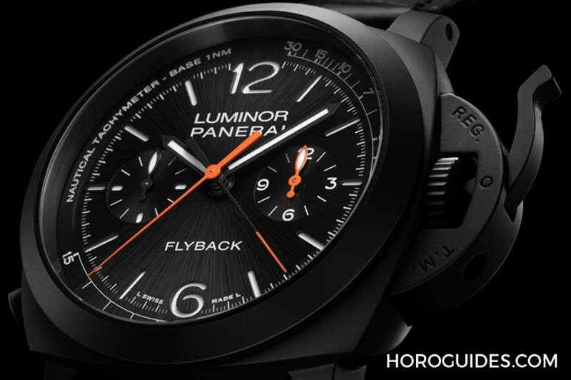 黑陶瓷、分秒計時中置|沛納海Panerai Luminor飛返計時陶瓷腕表44毫米-PAM01298-復刻表