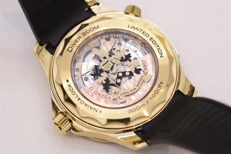 OR廠(chǎng)歐米茄海馬300米「黃金女王密使」與正品對(duì)比評(píng)測(cè)-復(fù)刻表