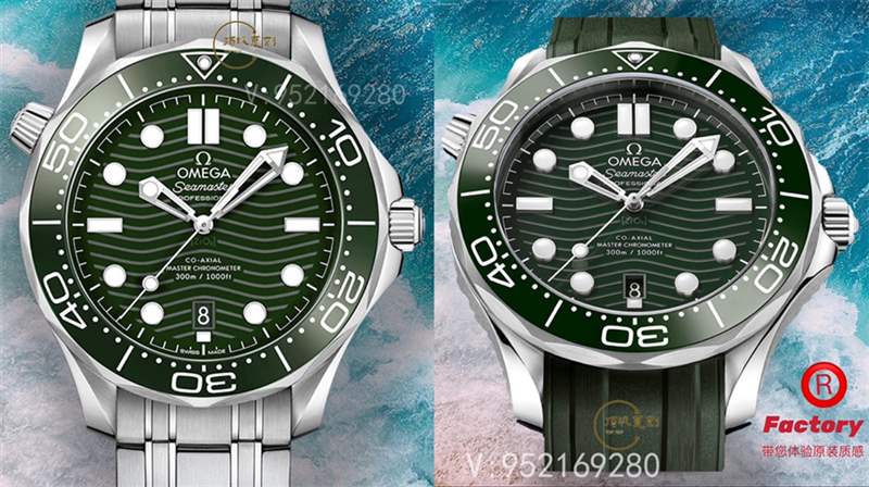 OR廠爆款綠盤海馬300上市,OR廠歐米茄海馬300綠盤做工如何-復(fù)刻表