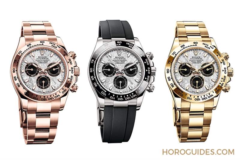 隕石面搭上陶瓷圈|ROLEX三款貴金屬隕石面Daytona Cosmograph-復(fù)刻表