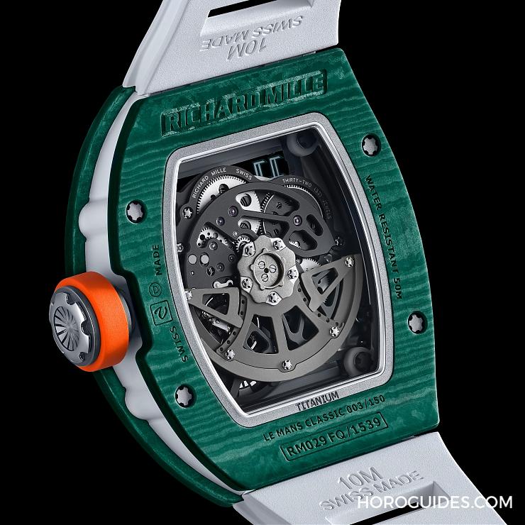 以賽事識別配色入作!第八款Richard Mille RM 029利曼經典賽腕表亮相-復刻表