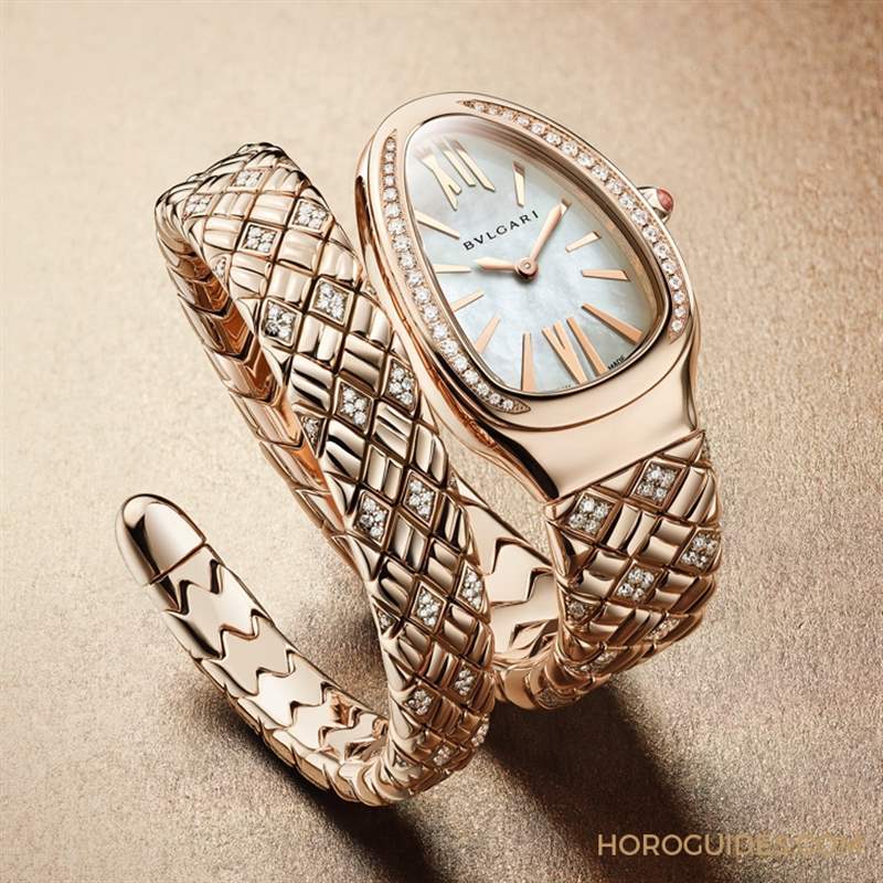 菱格紋環(huán)繞式表帶登場!BVLGARI Serpenti Spiga繾綣姿態(tài)添新貌-復(fù)刻表