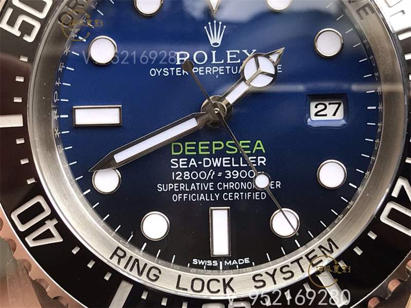 AR廠勞力士漸變藍鬼王v2版腕表復刻做工怎么樣對比n廠漸變鬼王-復刻表