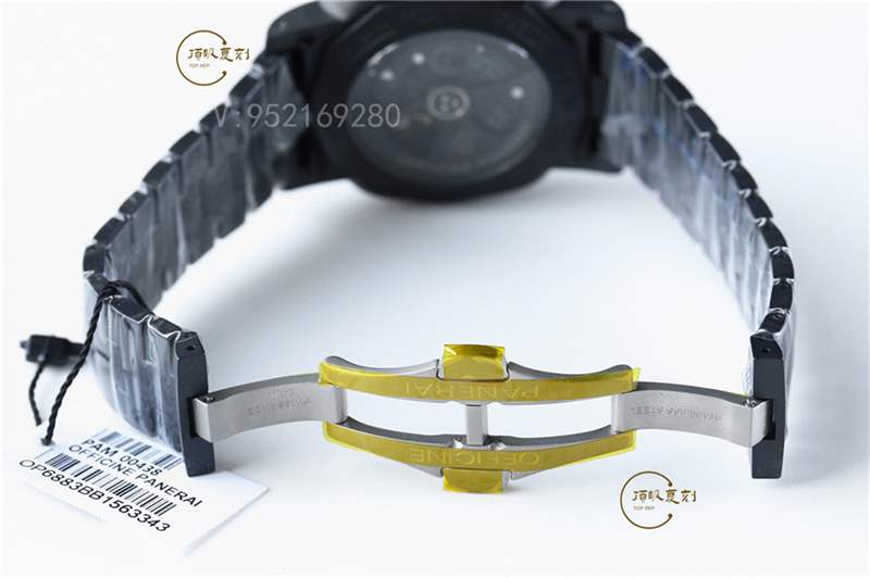 VS廠沛納海pam438黑陶瓷腕表詳細評測,鍍黑機芯更接近正品-復刻表