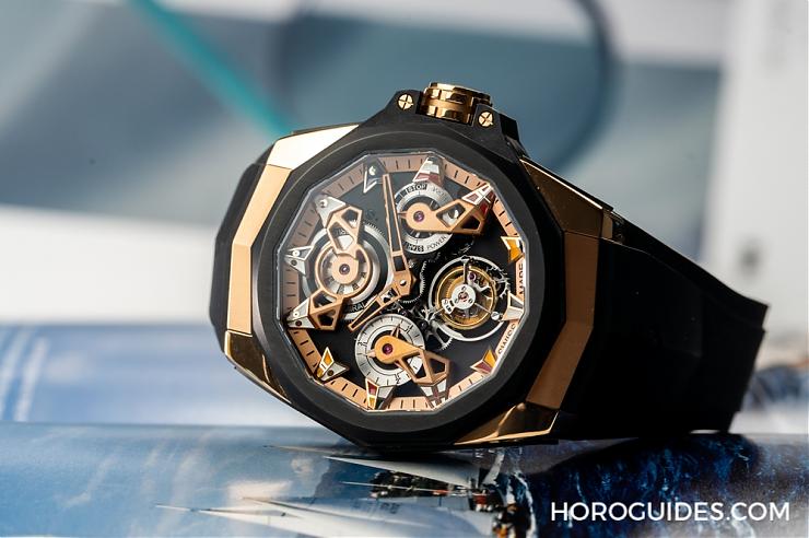 海洋風(fēng)格領(lǐng)航之選｜Corum海軍上將AC-One 45鏤空陀飛輪與AC-One 38女仕鉆表-復(fù)刻表