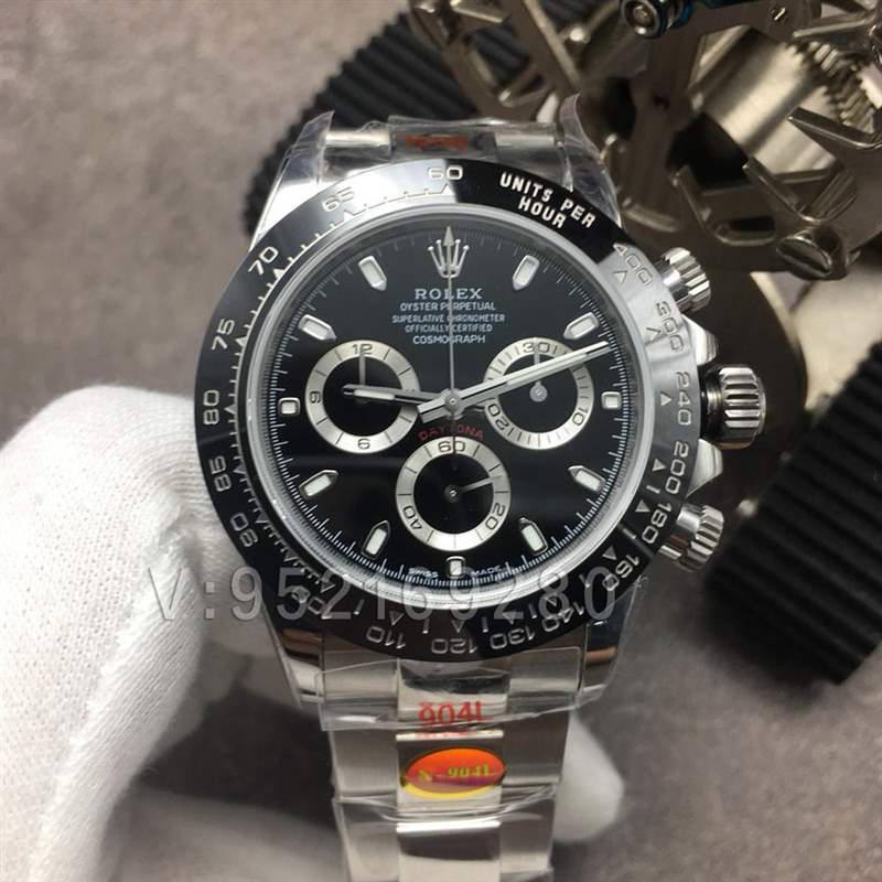 N廠迪通拿V3版「4130機芯」黑鋼迪116500LN陶瓷圈黑面表盤-復(fù)刻表