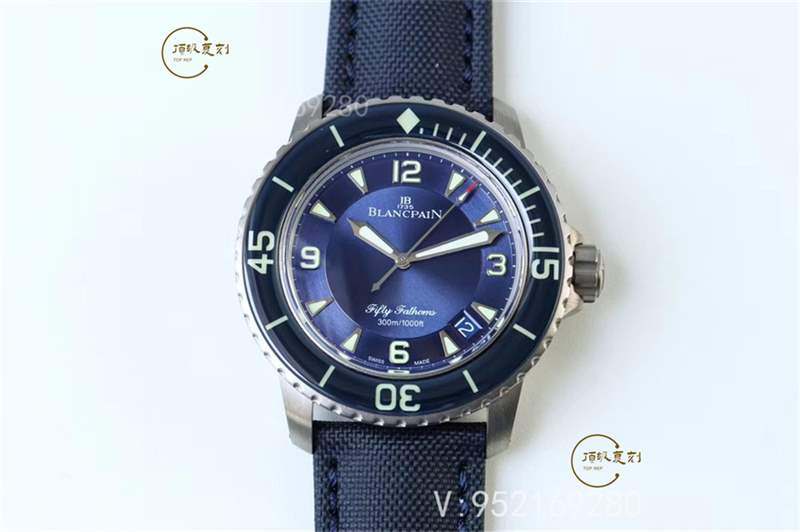 ZF廠寶珀五十噚5015鈦殼藍(lán)盤(pán)復(fù)刻做工怎么樣-復(fù)刻表