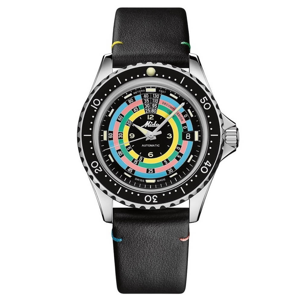 Mido海洋之星減壓計(jì)時(shí)器1961「夢(mèng)幻彩色圈」-復(fù)刻表