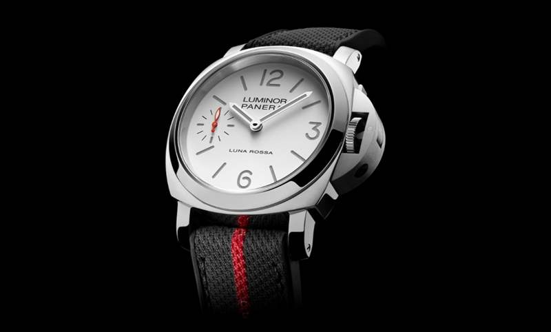 消光白表盤、紅色小秒針,純凈又搶眼|Panerai Luminor Luna Rossa腕表PAM01342-復刻表