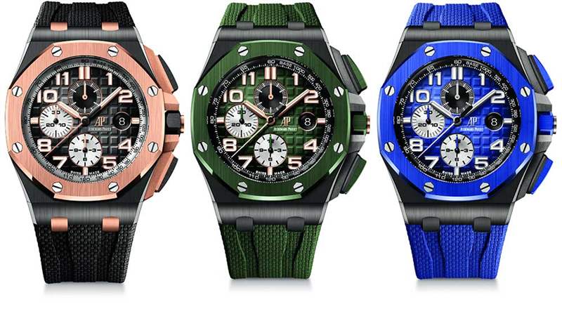 愛(ài)彼ap皇家橡樹(shù)離岸煙熏表盤(pán),男士們的顏色-復(fù)刻表