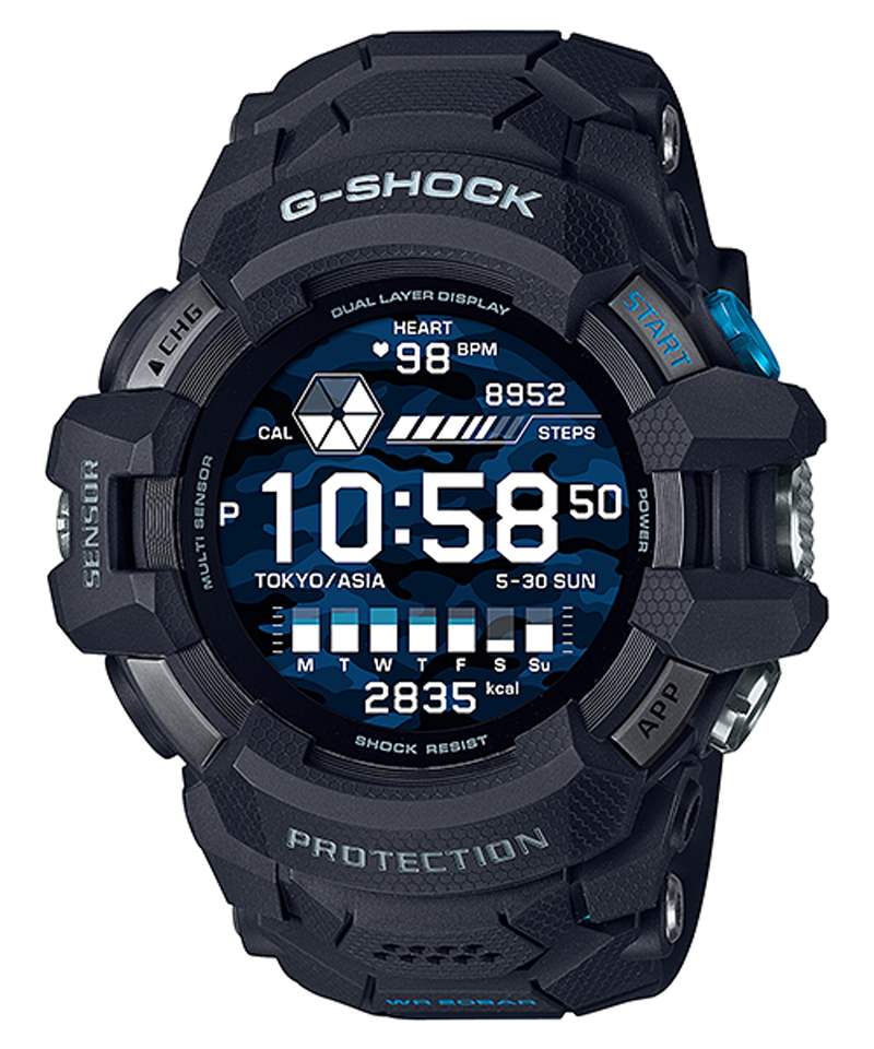 第4名:GSW-H1000-1(G-SHOCK官網(wǎng)) G-SHOCK將VR風(fēng)格融入經(jīng)典款手表鈦金屬幾何迷彩營(yíng)造未來(lái)軍事感-復(fù)刻表