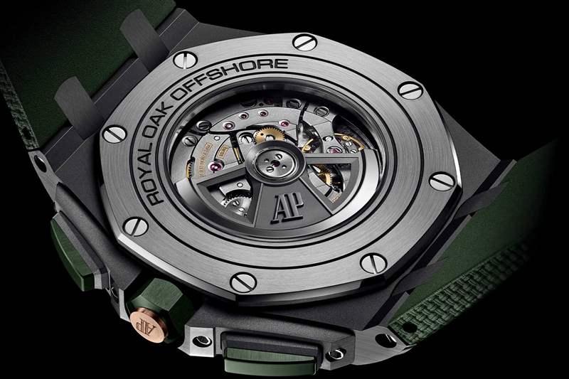 愛彼皇家橡樹離岸型26405NR自動上鏈計時碼表黑色陶瓷-復(fù)刻表