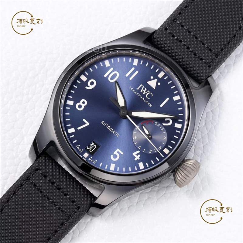 ZF廠萬國大飛-ZF廠萬國大飛行員IW502003藍(lán)盤陶瓷復(fù)刻做工怎么樣-復(fù)刻表