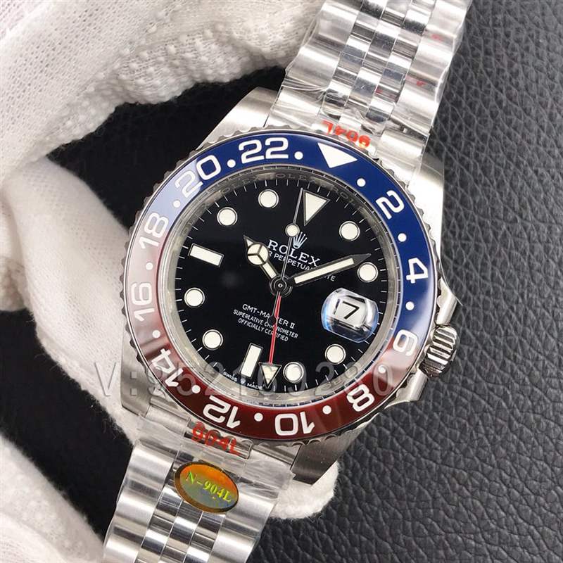 N廠勞力士格林尼治紅藍圈3235機芯視頻評測-復刻表