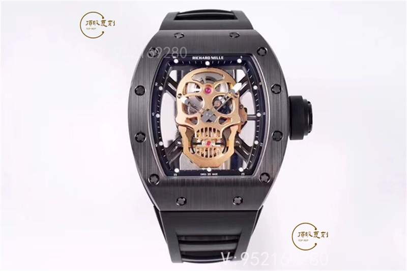 ZF廠理查德米勒RM052骷髏頭黑陶瓷復(fù)刻做工評(píng)測(cè)-復(fù)刻表