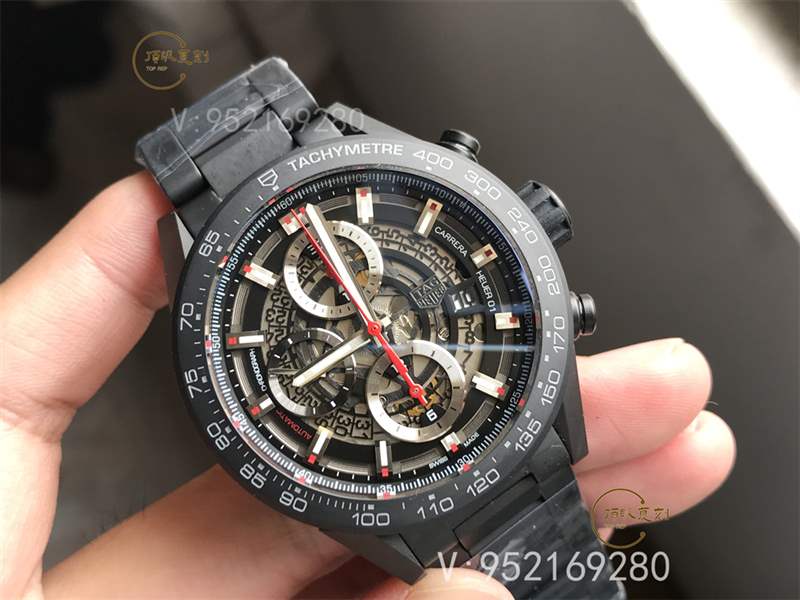 XF廠(chǎng)卡萊拉黑陶瓷-XF廠(chǎng)泰格豪雅卡萊拉黑騎士復(fù)刻表做工怎么樣-復(fù)刻表