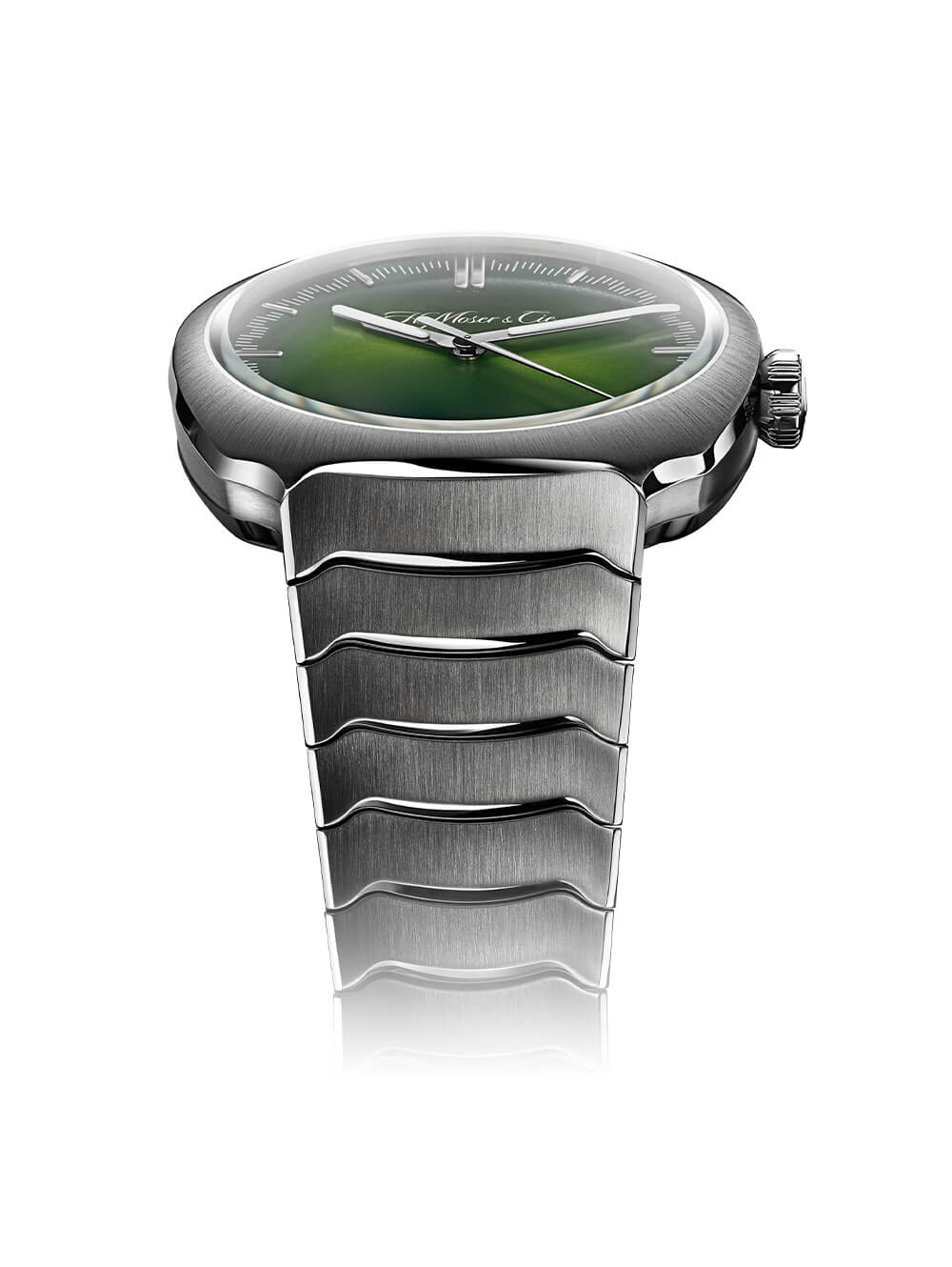 獨特的綠色表盤手表H. Moser & Cie Streamliner-復刻表
