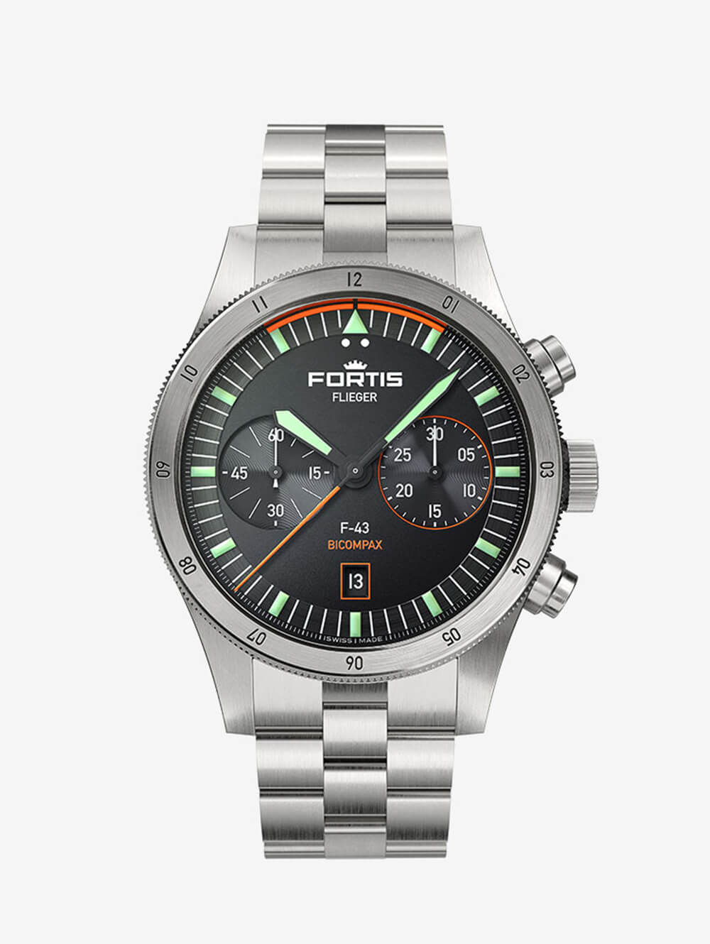 俄羅斯小眾手表富通Fortis Flieger F-43 Bicompax-復刻表