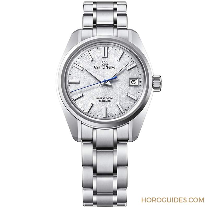 淡藍面盤呈現(xiàn)巖手山「融雪」美景,Grand Seiko 44GS首款白鋼材質(zhì)-復(fù)刻表