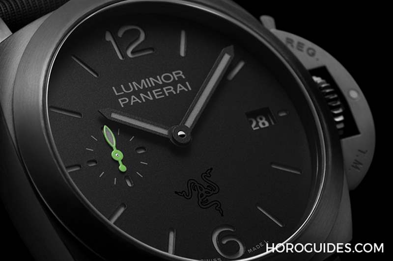 OFFICINE PANERAI - 電競美學加身，雷蛇螢光綠在發光｜Panerai Luminor Quaranta Razer特別版