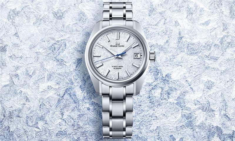 淡藍面盤呈現(xiàn)巖手山「融雪」美景,Grand Seiko 44GS首款白鋼材質(zhì)-復(fù)刻表