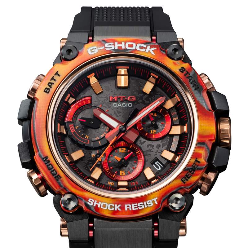 推出G-Shock 慶祝其成立 40 周年,發布了一些火紅的手表和巧妙的霧霾-復刻表