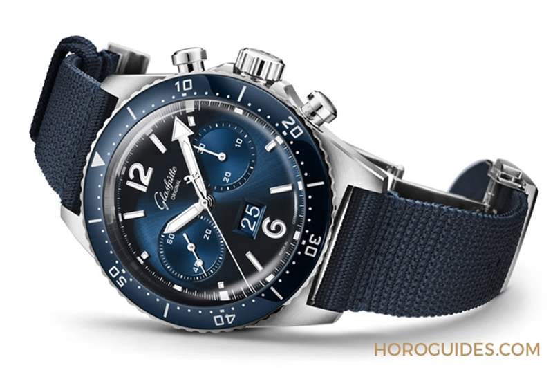 藍面、藍陶瓷圈打頭陣! Glashütte Original SeaQ系列首次搭載計時功能-復刻表
