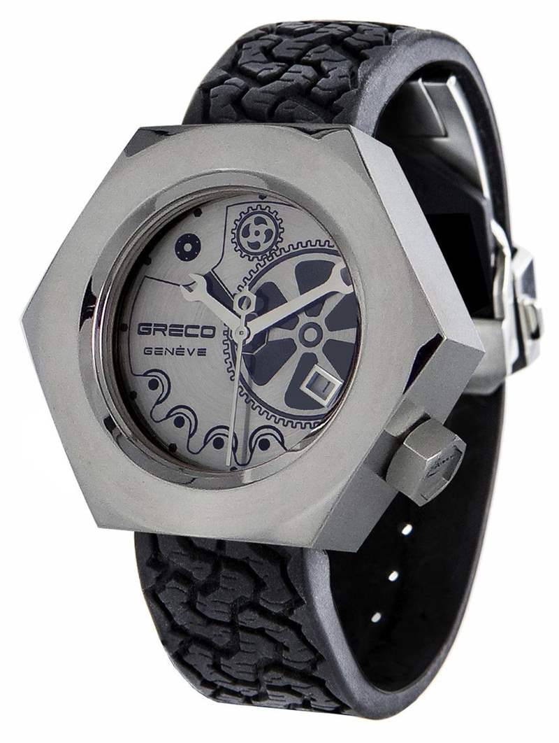 Greco六角螺母手表適用于真正的齒輪頭-復刻表