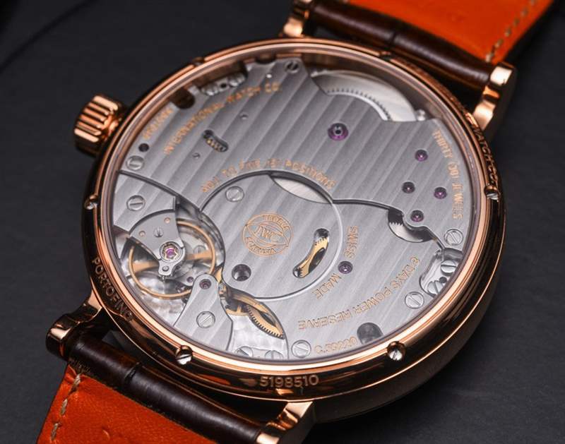 IWC柏濤菲諾手動上鏈星期和日期手表動手-復刻表