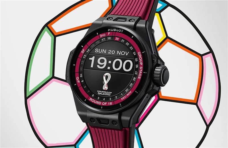 其以品牌第三代智能表為基礎，并采用了黑色陶瓷表殼，展現不同于一般智能表的高級感。 （HUBLOT官網）