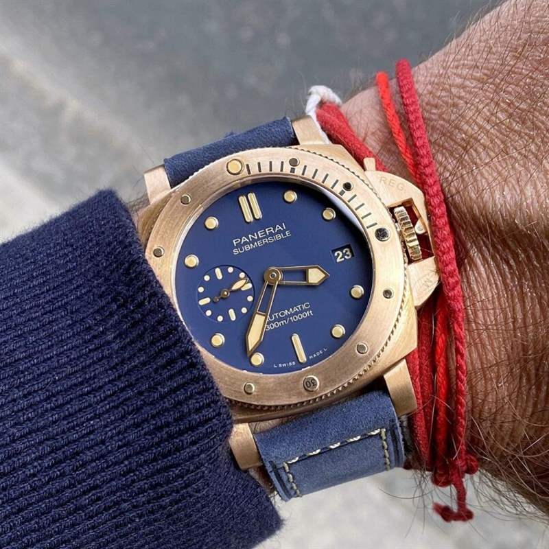 Panerai Submersible Bronzo Blu Abisso PAM1074 價(jià)錢介紹 熱門銅表入手推介|與別不「銅」的復(fù)古味道-復(fù)刻表