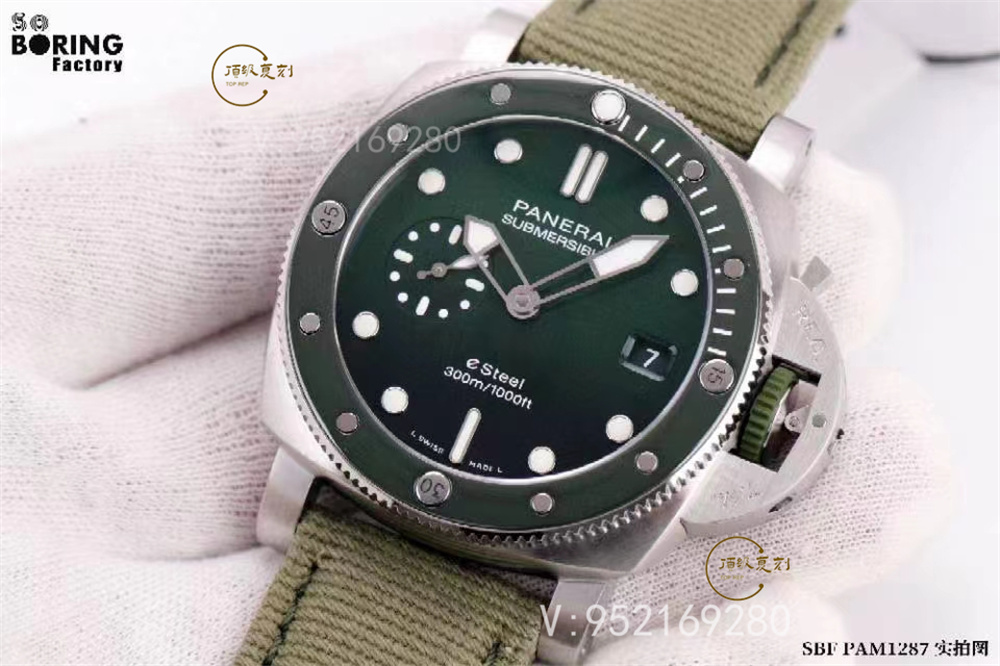 SBF廠(chǎng)(VS廠(chǎng))沛納海pam1287綠潛行44mm腕表評(píng)測(cè)-復(fù)刻表