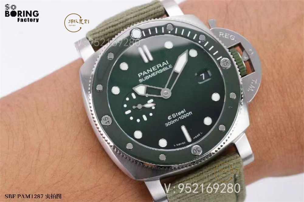 SBF廠(chǎng)(VS廠(chǎng))沛納海pam1287綠潛行44mm腕表評(píng)測(cè)-復(fù)刻表