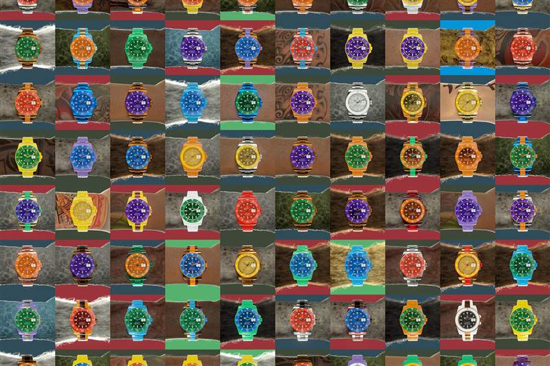 手表 NFT 的許多圖像