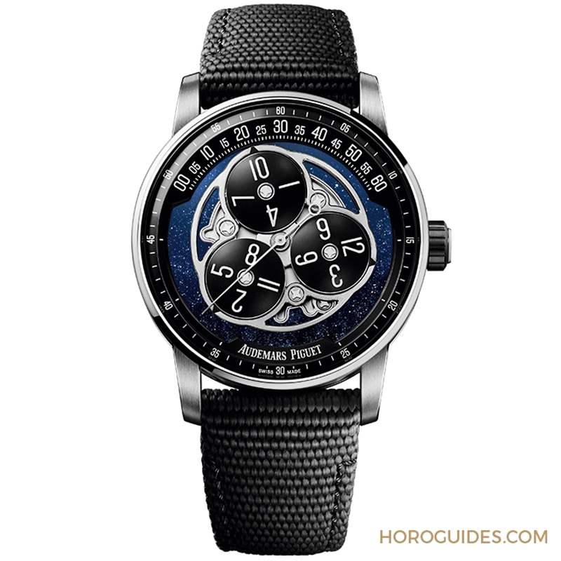 猶如一道優(yōu)美謎題的古老顯時(shí)機(jī)制｜愛彼CODE 11.59系列星輪腕表，再現(xiàn)「時(shí)間漫游」功能-復(fù)刻表