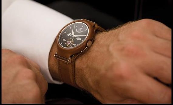 帕瑪強尼布加迪陀飛輪腕表+布加迪Galibier 16C汽車-復刻表