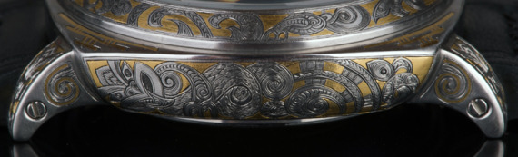 馬格萊特谷花鐫刻金鑲嵌腕表-復(fù)刻表