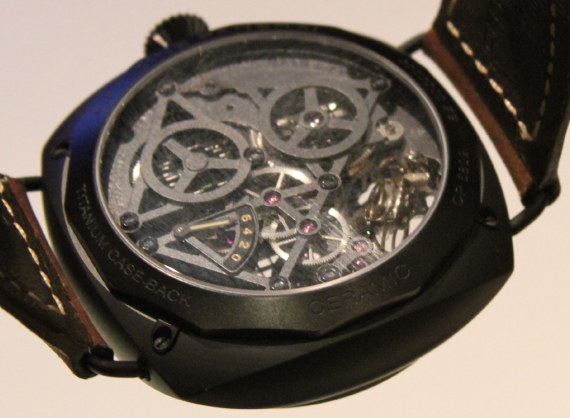 PAM 348 watch back SBF(原VS)沛納海348Radiomir陀飛輪GMT陶瓷48毫米腕表-復(fù)刻表