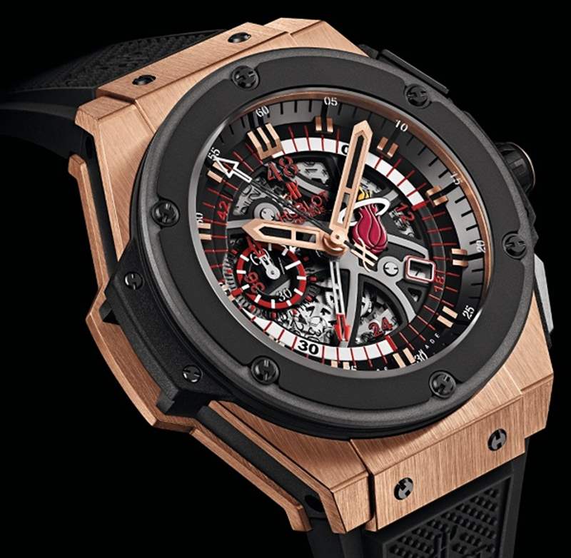 Hublot King Power Miami Heat 手表 1 宇舶皇權邁阿密熱火計時碼表-復刻表