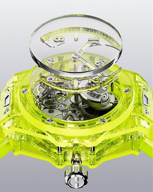 HUBLOT藍(lán)寶石不只晶透亮還有螢光黃SAXEM滿滿科技含量-復(fù)刻表