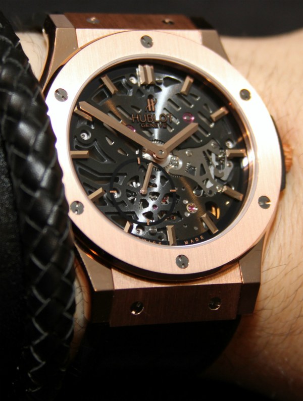 宇舶Classic Fusion超薄鏤空腕表上手-復(fù)刻表