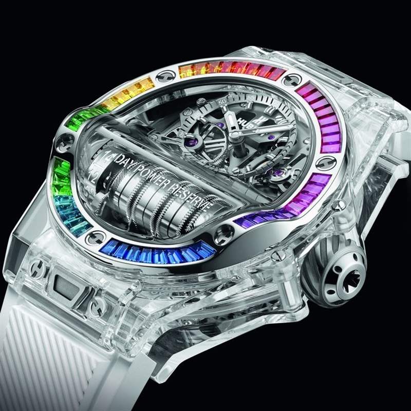 HUBLOT藍(lán)寶石不只晶透亮還有螢光黃SAXEM滿滿科技含量-復(fù)刻表